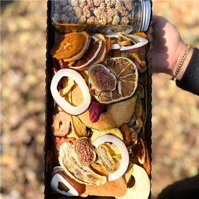  باکس هدیه با سینی چوبی